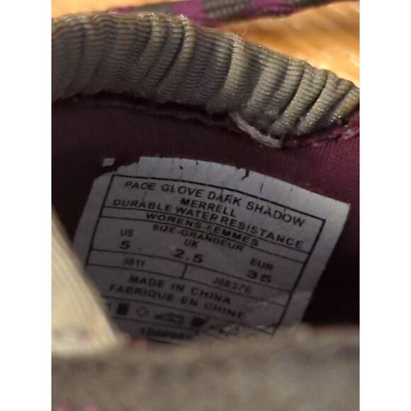 Merrell Pace Glove Dark Shadow Running Shoes Barefoot Vibram Women 5 Gray - Picture 9 of 9